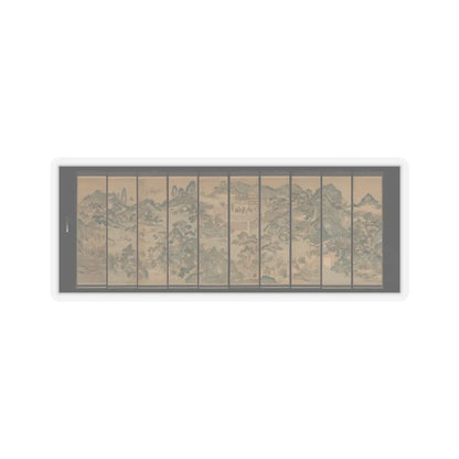 Unidentified artist - Mythical landscape with immortals - 19th century v1 - STICKER Vinyl Kiss-Cut Decal