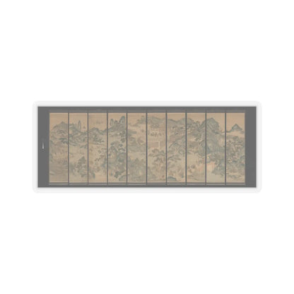 Unidentified artist - Mythical landscape with immortals - 19th century v1 - STICKER Vinyl Kiss-Cut Decal