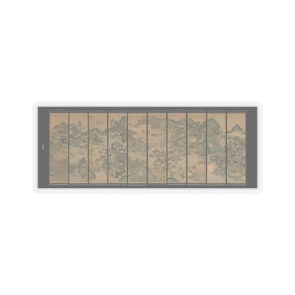 Unidentified artist - Mythical landscape with immortals - 19th century v1 - STICKER Vinyl Kiss-Cut Decal