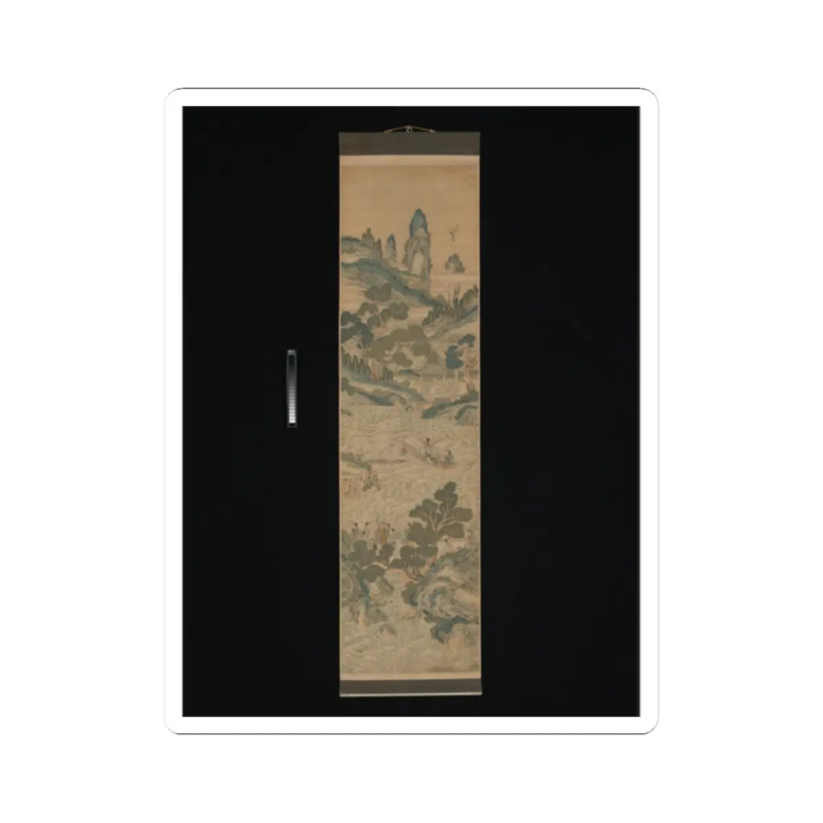 Unidentified artist - Mythical landscape with immortals - 19th century v10 - STICKER Vinyl Kiss-Cut Decal