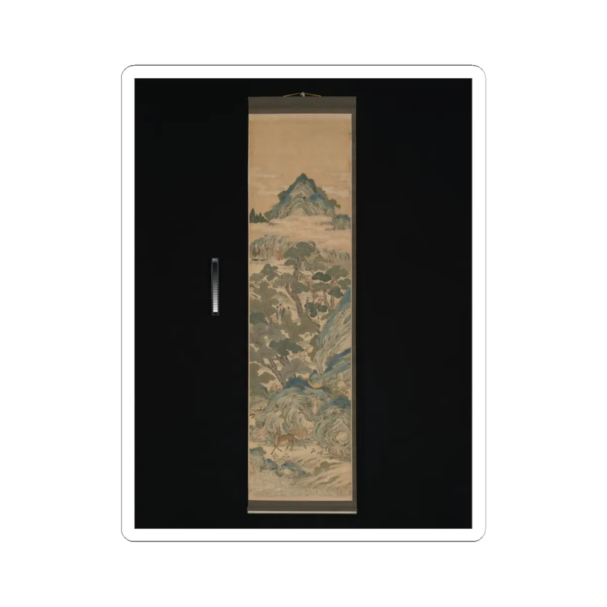 Unidentified artist - Mythical landscape with immortals - 19th century v2 - STICKER Vinyl Kiss-Cut Decal