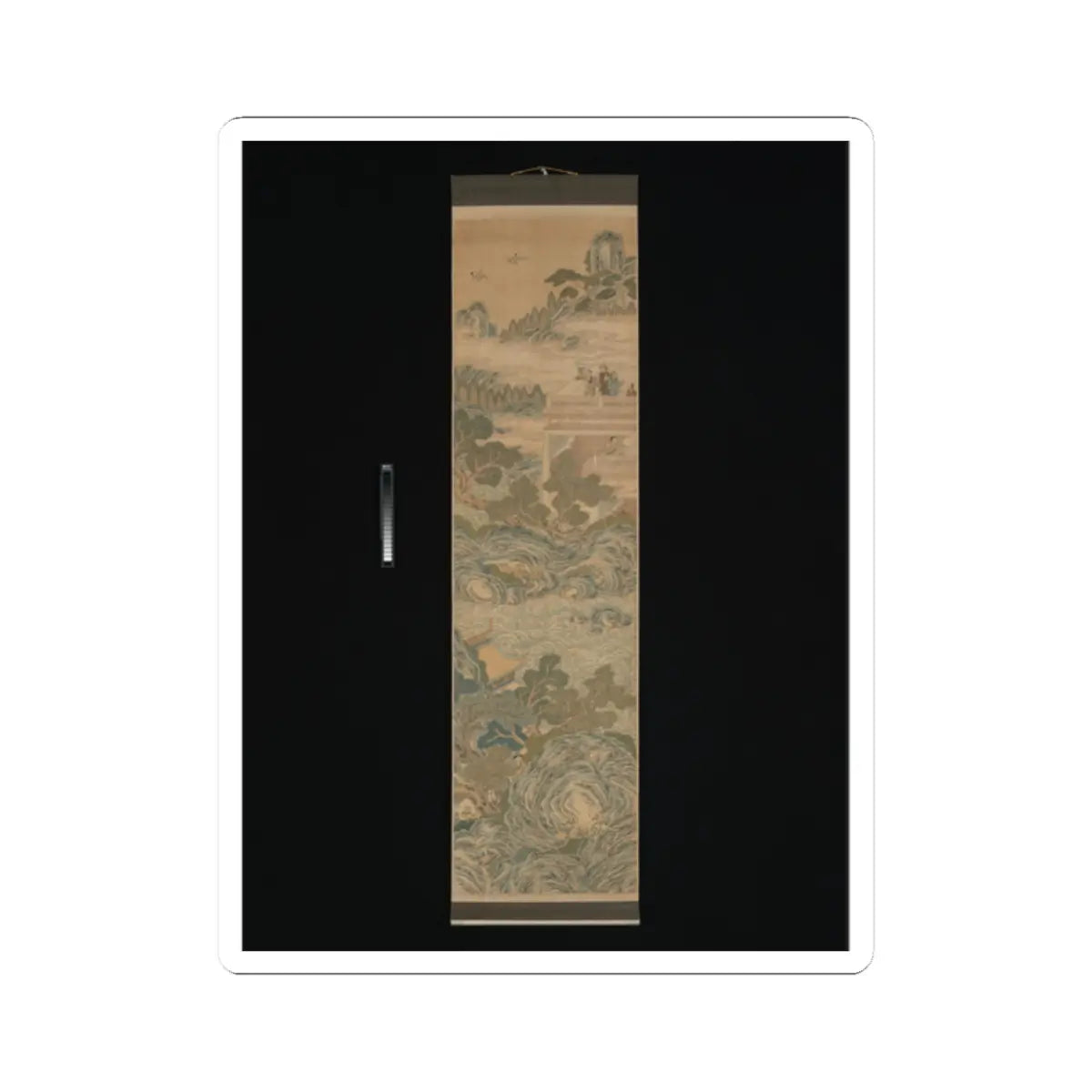 Unidentified artist - Mythical landscape with immortals - 19th century v7 - STICKER Vinyl Kiss-Cut Decal