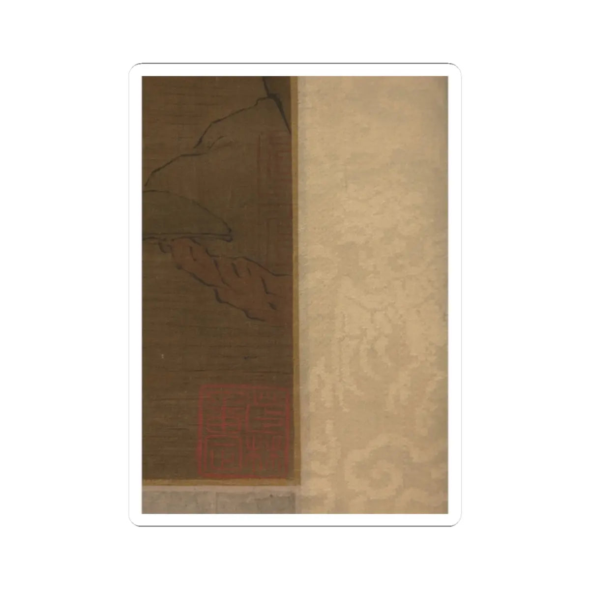Unidentified artist - Orchid Pavilion or Lanting - unknown v10 - STICKER Vinyl Kiss-Cut Decal