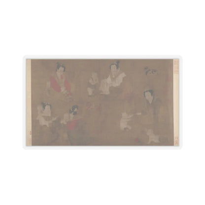 Unidentified artist - Palace ladies bathing children - 11th century v1 - STICKER Vinyl Kiss-Cut Decal