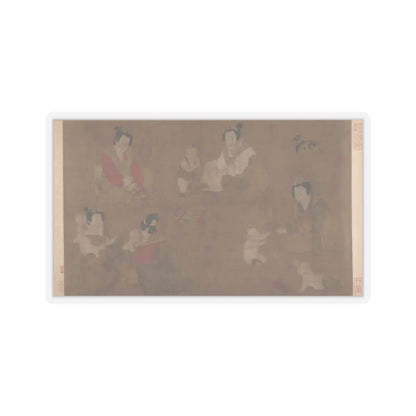 Unidentified artist - Palace ladies bathing children - 11th century v1 - STICKER Vinyl Kiss-Cut Decal
