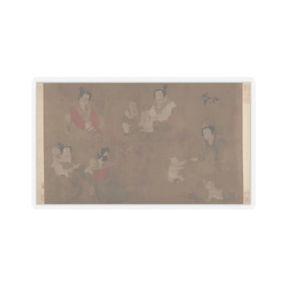 Unidentified artist - Palace ladies bathing children - 11th century v1 - STICKER Vinyl Kiss-Cut Decal