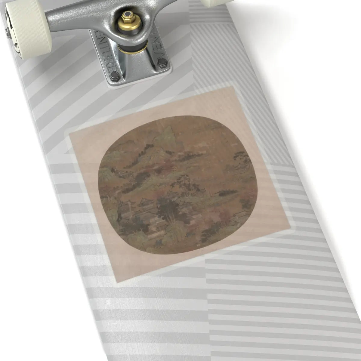 Unidentified artist - Palaces among Autumn Mountains - unknown - STICKER Vinyl Kiss-Cut Decal
