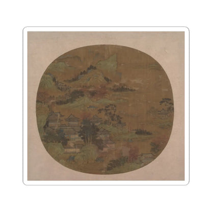 Unidentified artist - Palaces among Autumn Mountains - unknown - STICKER Vinyl Kiss-Cut Decal