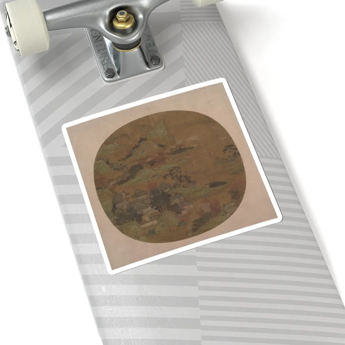 Unidentified artist - Palaces among Autumn Mountains - unknown - STICKER Vinyl Kiss-Cut Decal