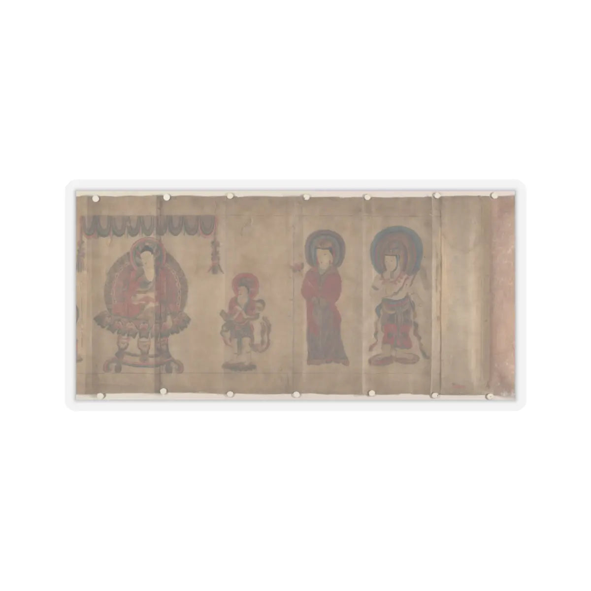 Unidentified artist - Part of a Buddhistic Sutra - dated 797 v3 - STICKER Vinyl Kiss-Cut Decal
