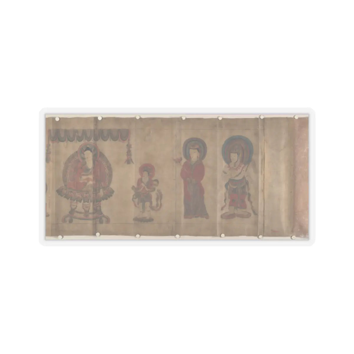 Unidentified artist - Part of a Buddhistic Sutra - dated 797 v3 - STICKER Vinyl Kiss-Cut Decal