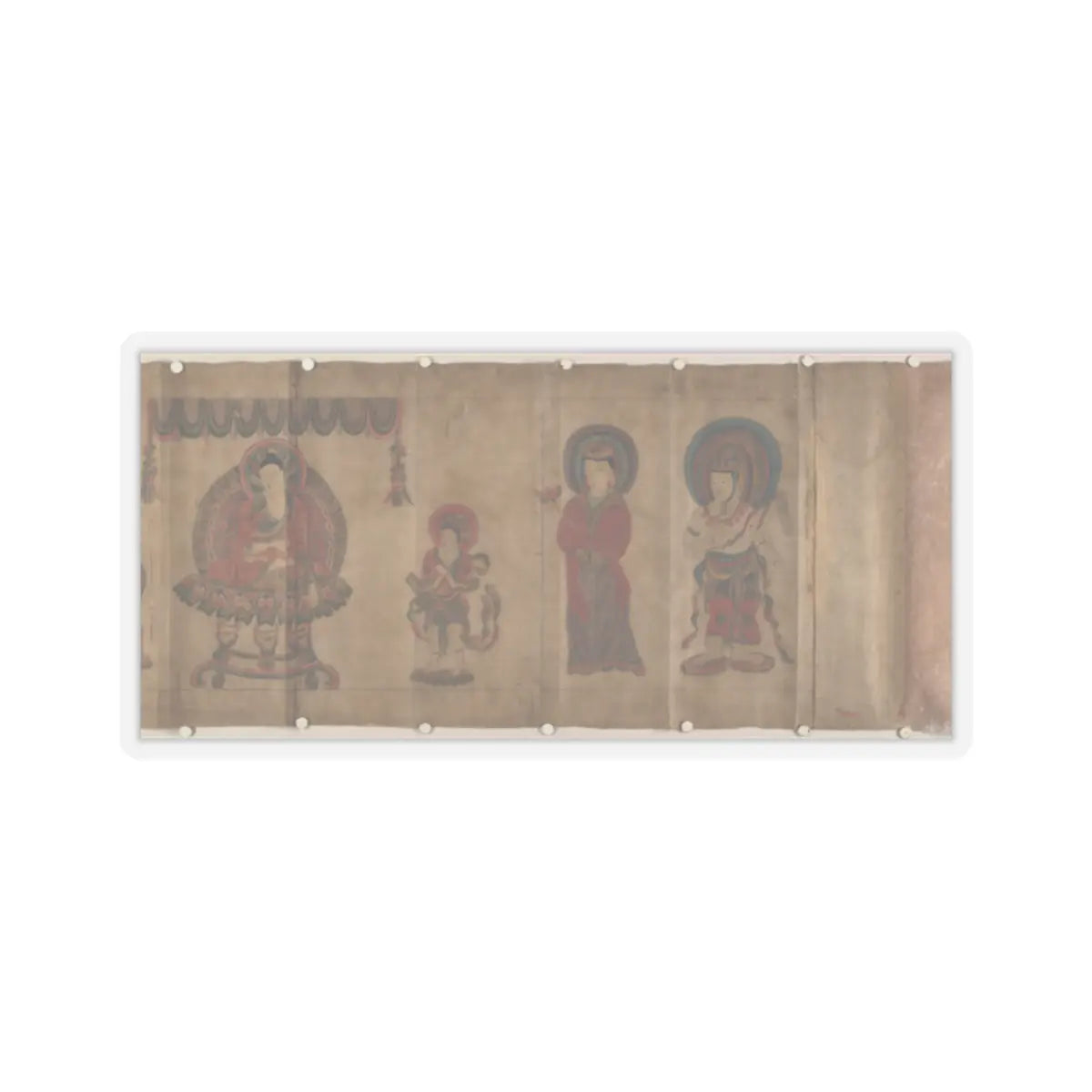 Unidentified artist - Part of a Buddhistic Sutra - dated 797 v3 - STICKER Vinyl Kiss-Cut Decal