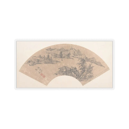 Unidentified artist - Pavilion by Lake Shore - 17th century or later - STICKER Vinyl Kiss-Cut Decal