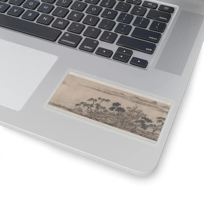 Unidentified artist - Pavilion of the Hovering Rainbow Bridge - 16th century v8 - STICKER Vinyl Kiss-Cut Decal