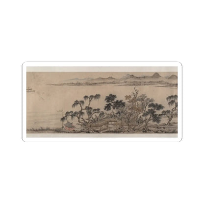 Unidentified artist - Pavilion of the Hovering Rainbow Bridge - 16th century v8 - STICKER Vinyl Kiss-Cut Decal