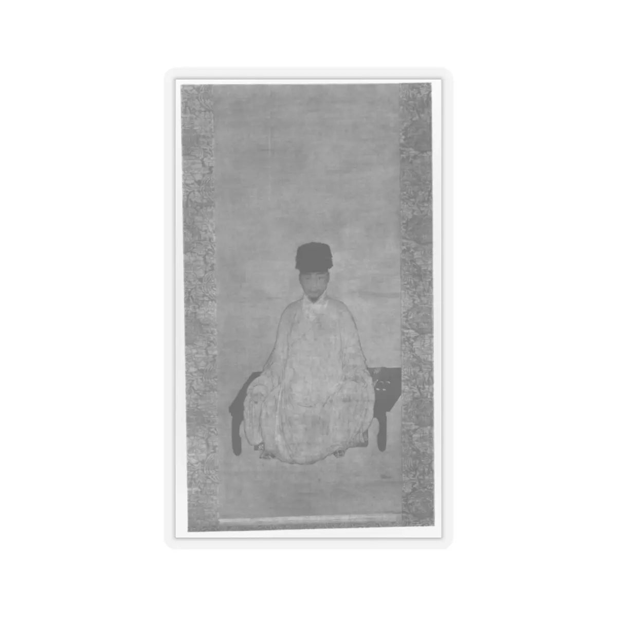 Unidentified artist - Portrait of a Scholar - 17th–18th century - STICKER Vinyl Kiss-Cut Decal