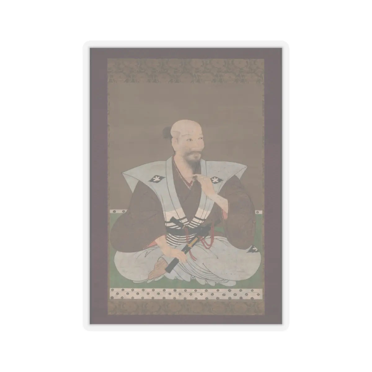 Unidentified artist - Portrait of a Warrior - late 16th century v1 - STICKER Vinyl Kiss-Cut Decal