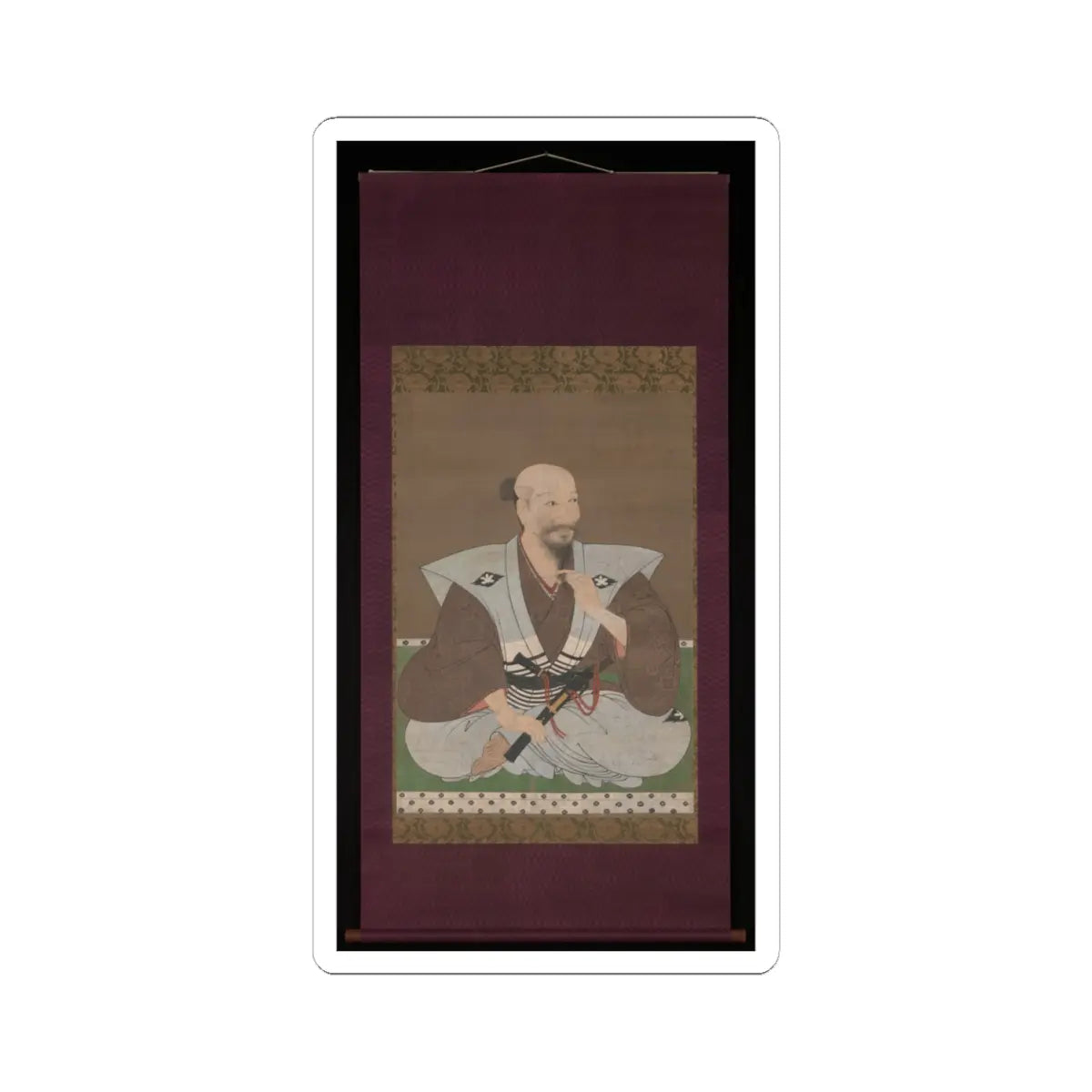 Unidentified artist - Portrait of a Warrior - late 16th century v2 - STICKER Vinyl Kiss-Cut Decal