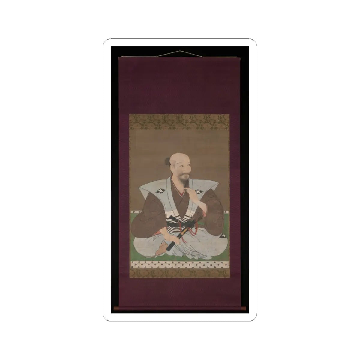 Unidentified artist - Portrait of a Warrior - late 16th century v2 - STICKER Vinyl Kiss-Cut Decal