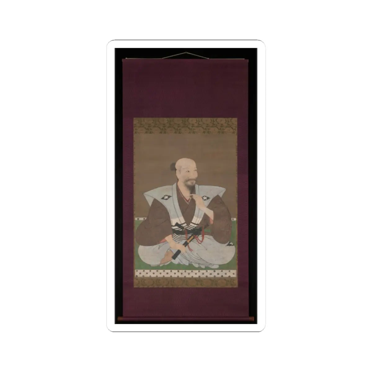 Unidentified artist - Portrait of a Warrior - late 16th century v2 - STICKER Vinyl Kiss-Cut Decal