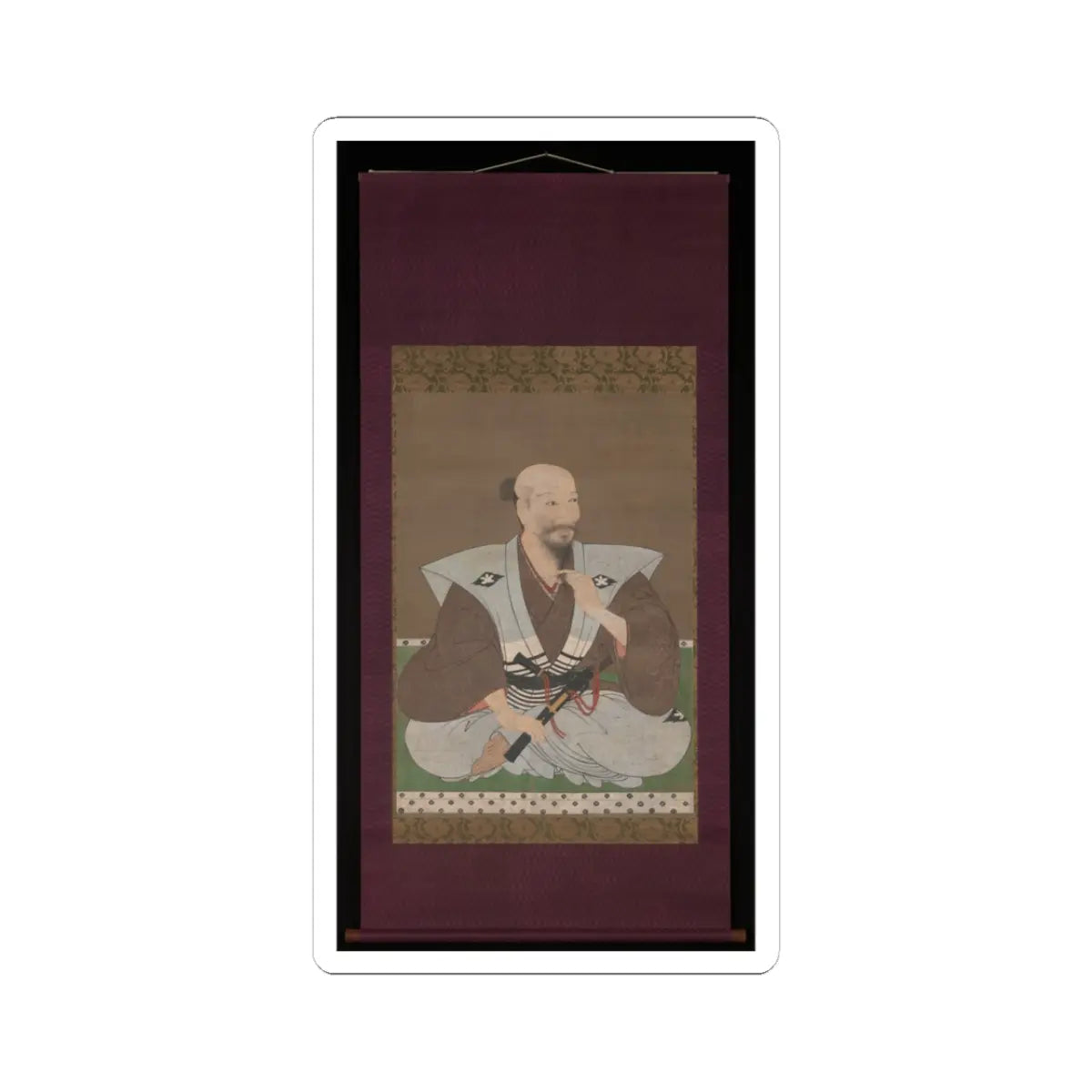 Unidentified artist - Portrait of a Warrior - late 16th century v2 - STICKER Vinyl Kiss-Cut Decal