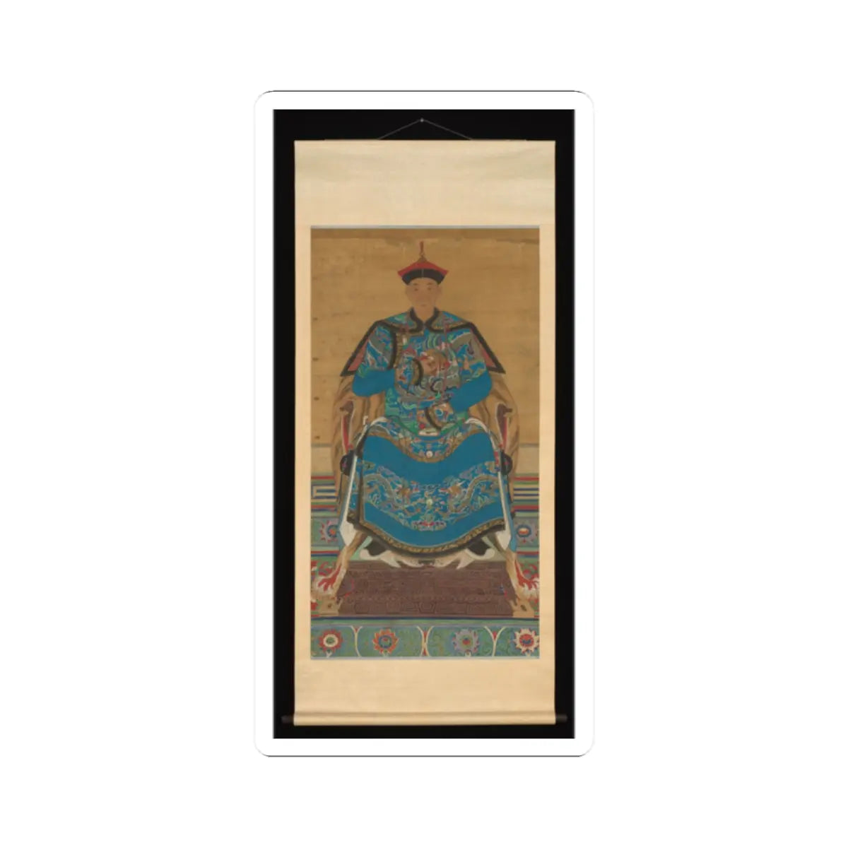 Unidentified artist - Portrait of Hoshan - 19th century v2 - STICKER Vinyl Kiss-Cut Decal