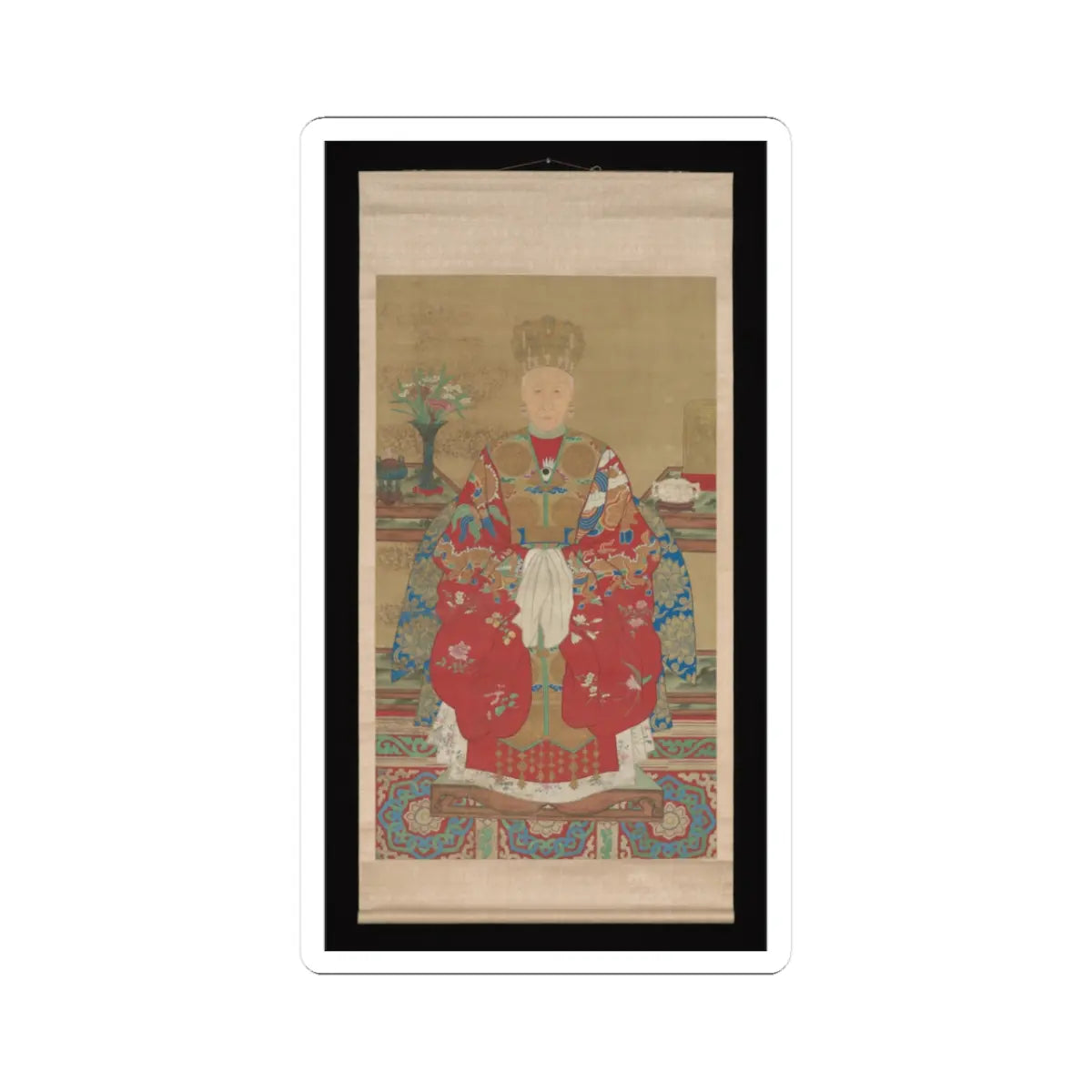 Unidentified artist - Portrait of Madame Wei Yixie - 19th century v2 - STICKER Vinyl Kiss-Cut Decal