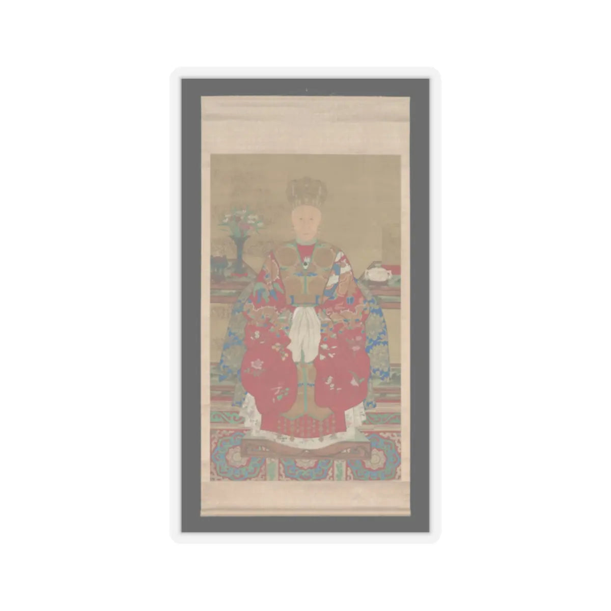 Unidentified artist - Portrait of Madame Wei Yixie - 19th century v2 - STICKER Vinyl Kiss-Cut Decal