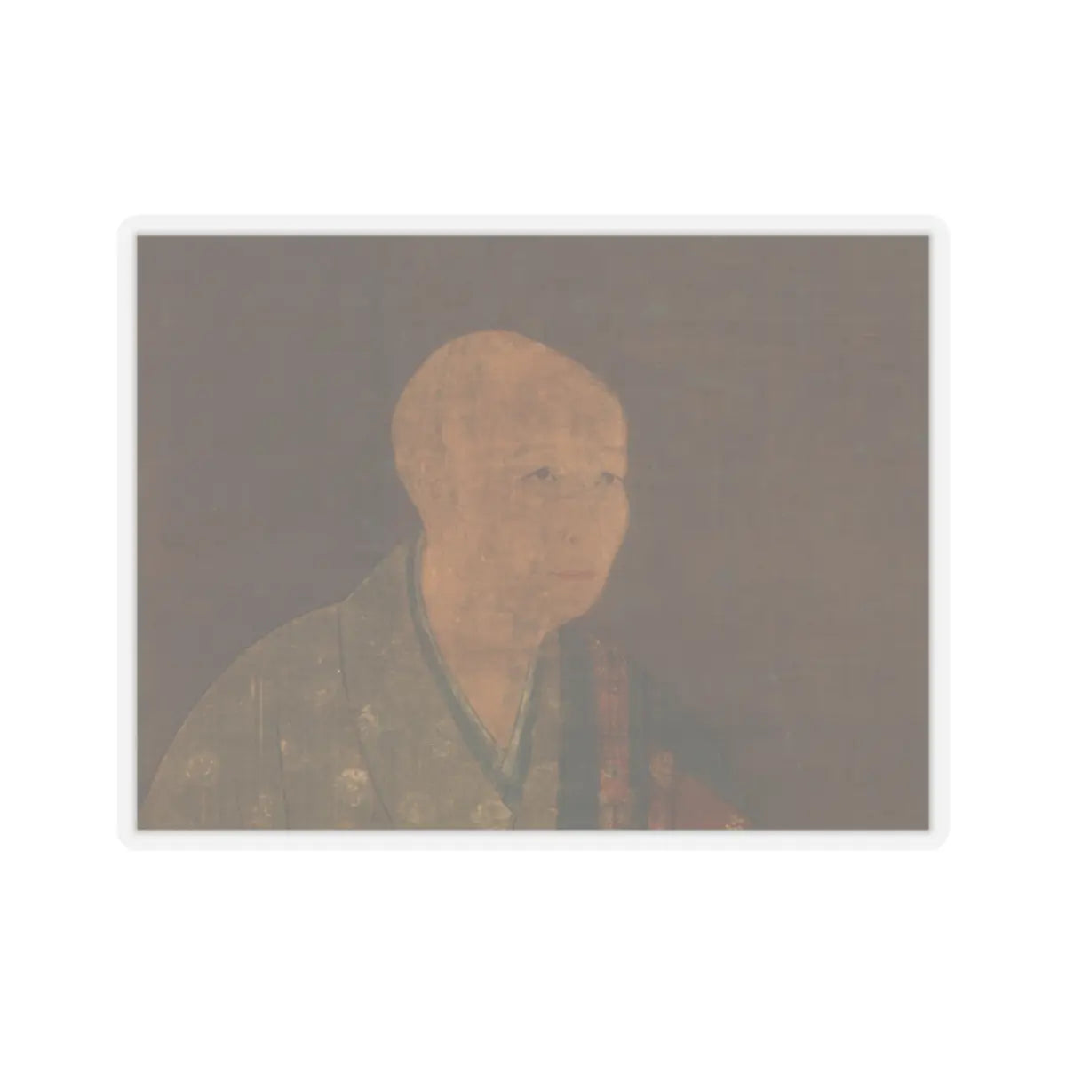 Unidentified artist - Portrait of Shun'oku Myōha - ca. 1383 v2 - STICKER Vinyl Kiss-Cut Decal