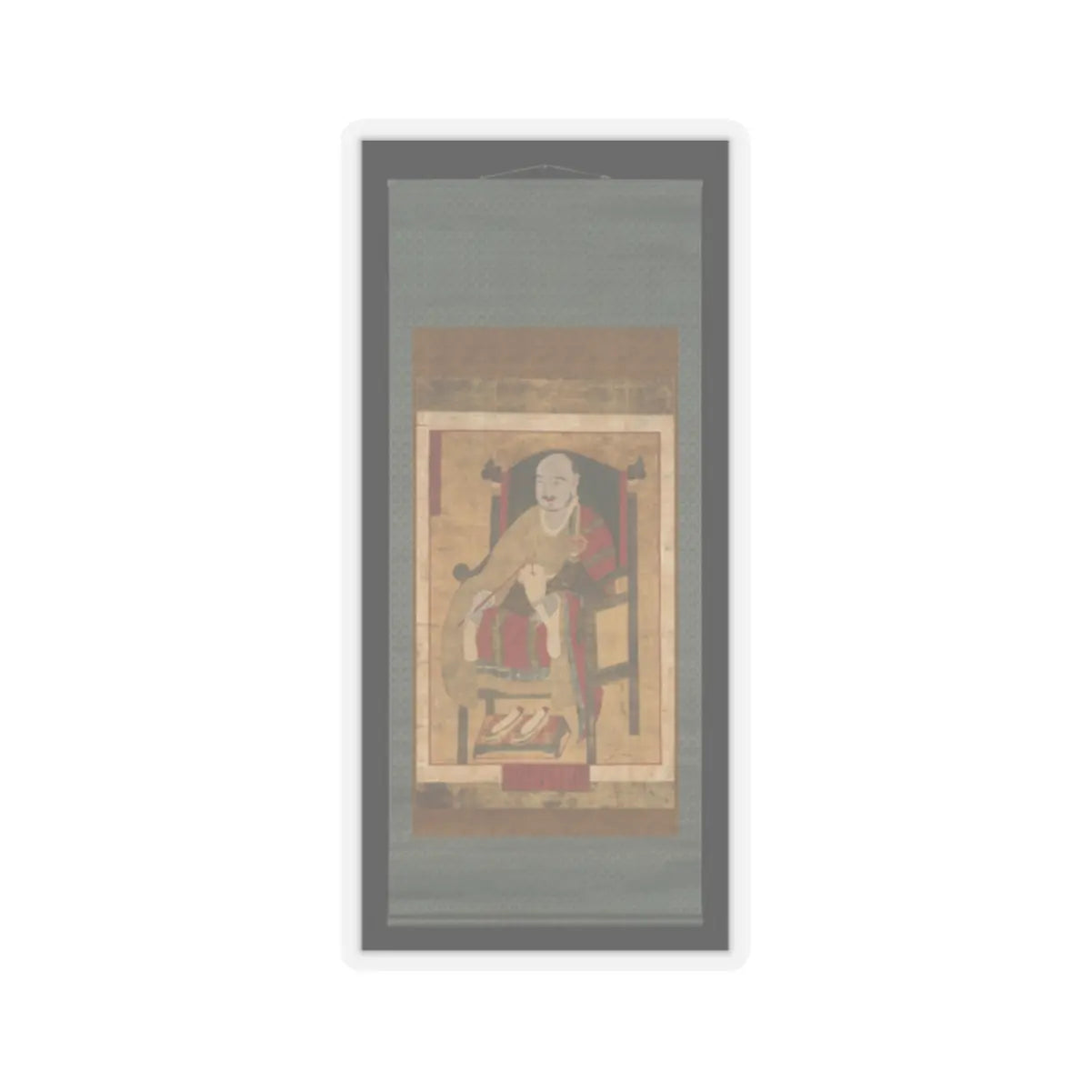 Unidentified artist - Portrait of the Great Master Seosan - late 17th–18th century v2 - STICKER Vinyl Kiss-Cut Decal