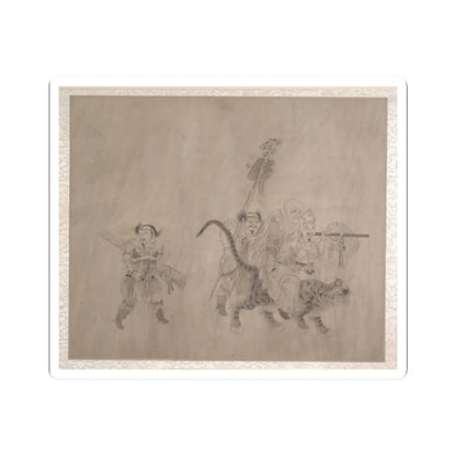 Unidentified artist - Procession of Arhats - unknown v10 - STICKER Vinyl Kiss-Cut Decal