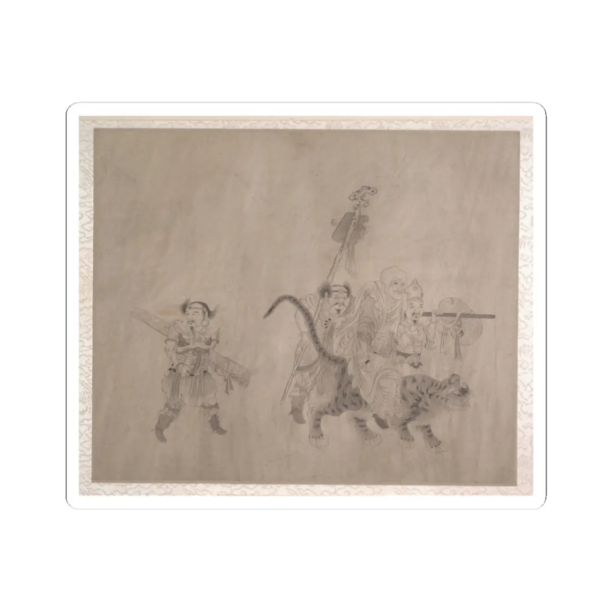 Unidentified artist - Procession of Arhats - unknown v10 - STICKER Vinyl Kiss-Cut Decal
