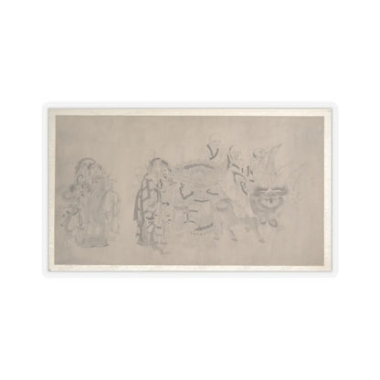 Unidentified artist - Procession of Arhats - unknown v5 - STICKER Vinyl Kiss-Cut Decal