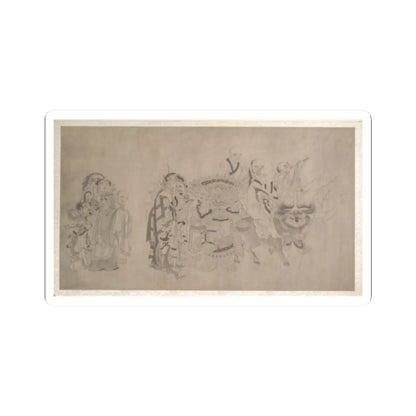 Unidentified artist - Procession of Arhats - unknown v5 - STICKER Vinyl Kiss-Cut Decal