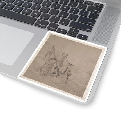 Unidentified artist - Procession of Arhats - unknown v7 - STICKER Vinyl Kiss-Cut Decal