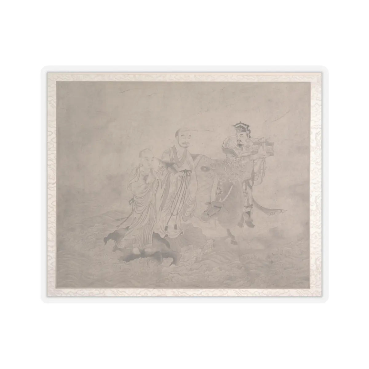 Unidentified artist - Procession of Arhats - unknown v8 - STICKER Vinyl Kiss-Cut Decal