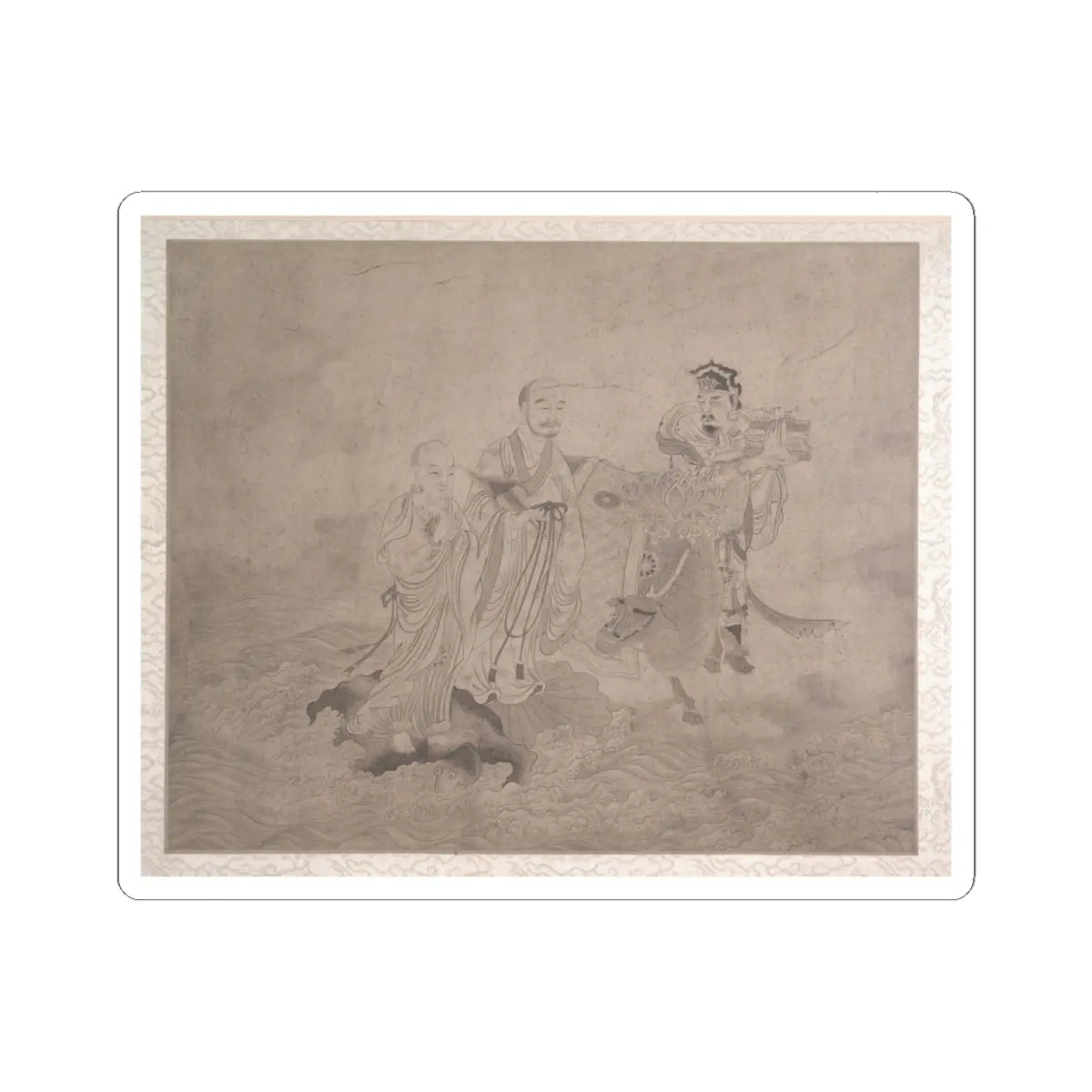 Unidentified artist - Procession of Arhats - unknown v8 - STICKER Vinyl Kiss-Cut Decal