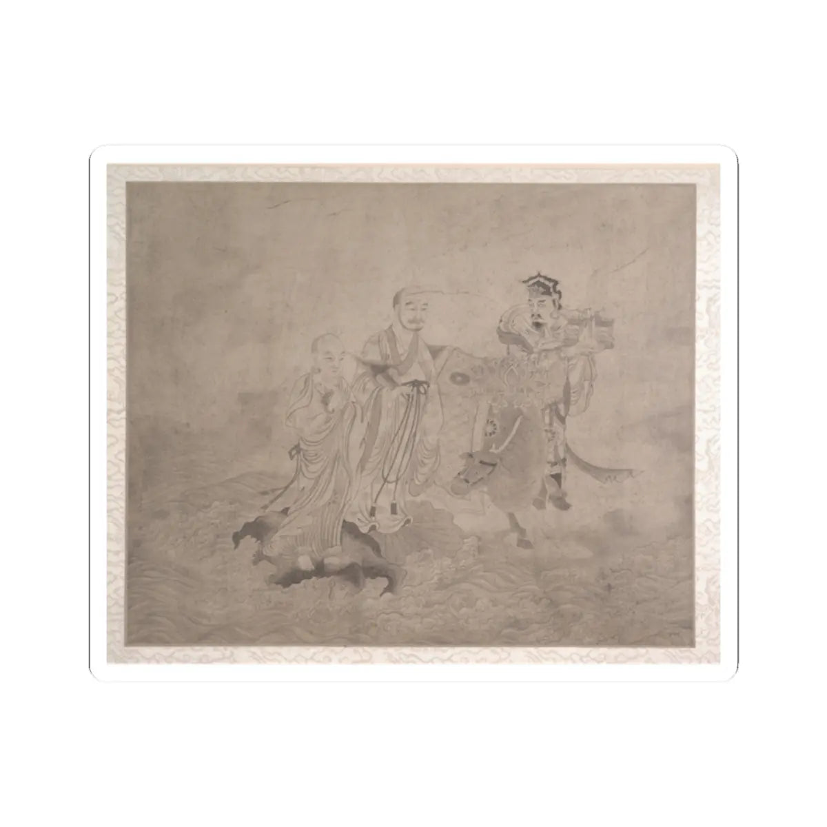 Unidentified artist - Procession of Arhats - unknown v8 - STICKER Vinyl Kiss-Cut Decal