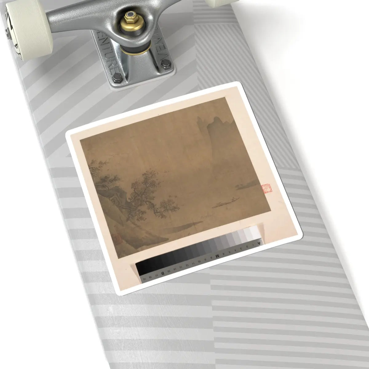 Unidentified artist - Rainy Landscape - unknown - STICKER Vinyl Kiss-Cut Decal