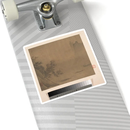 Unidentified artist - Rainy Landscape - unknown - STICKER Vinyl Kiss-Cut Decal