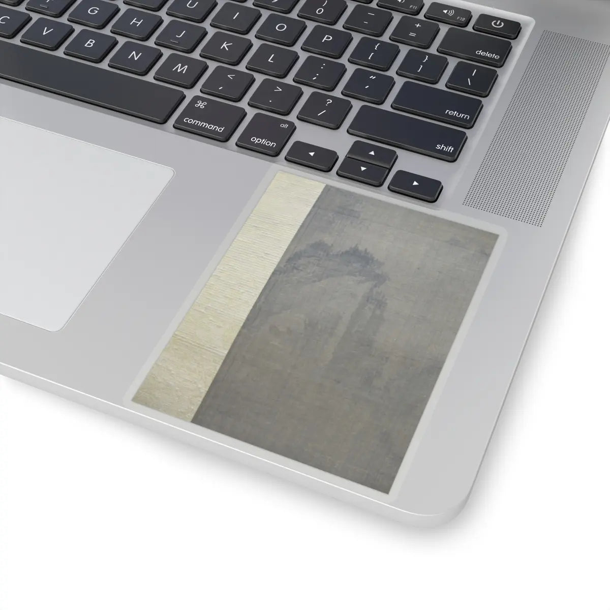 Unidentified artist - Rainy Landscape with Travelers - 15th century v7 - STICKER Vinyl Kiss-Cut Decal