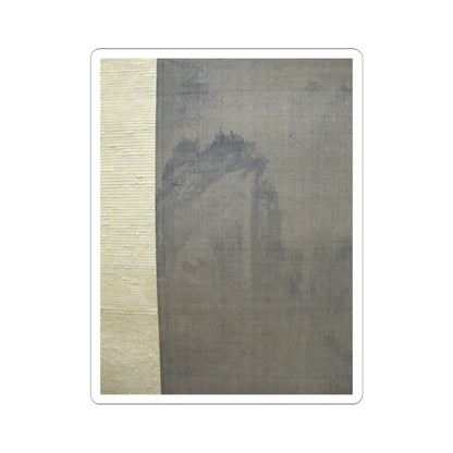 Unidentified artist - Rainy Landscape with Travelers - 15th century v7 - STICKER Vinyl Kiss-Cut Decal