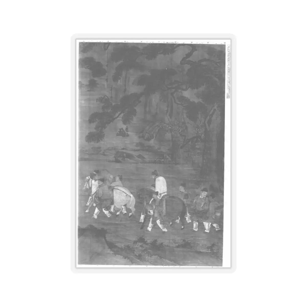 Unidentified artist - Returning from a Banquet - unknown - STICKER Vinyl Kiss-Cut Decal