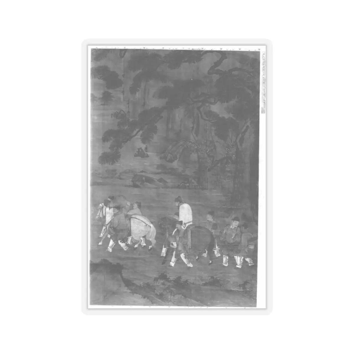 Unidentified artist - Returning from a Banquet - unknown - STICKER Vinyl Kiss-Cut Decal