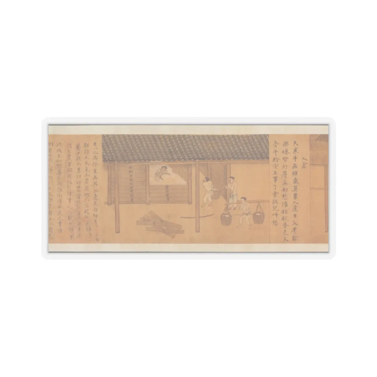 Unidentified artist - Rice Culture, or Sowing and Reaping - before 1353 v13 - STICKER Vinyl Kiss-Cut Decal