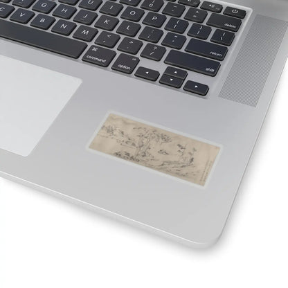 Unidentified artist - River Landscape with Thirteen Inscriptions - unknown v1 - STICKER Vinyl Kiss-Cut Decal