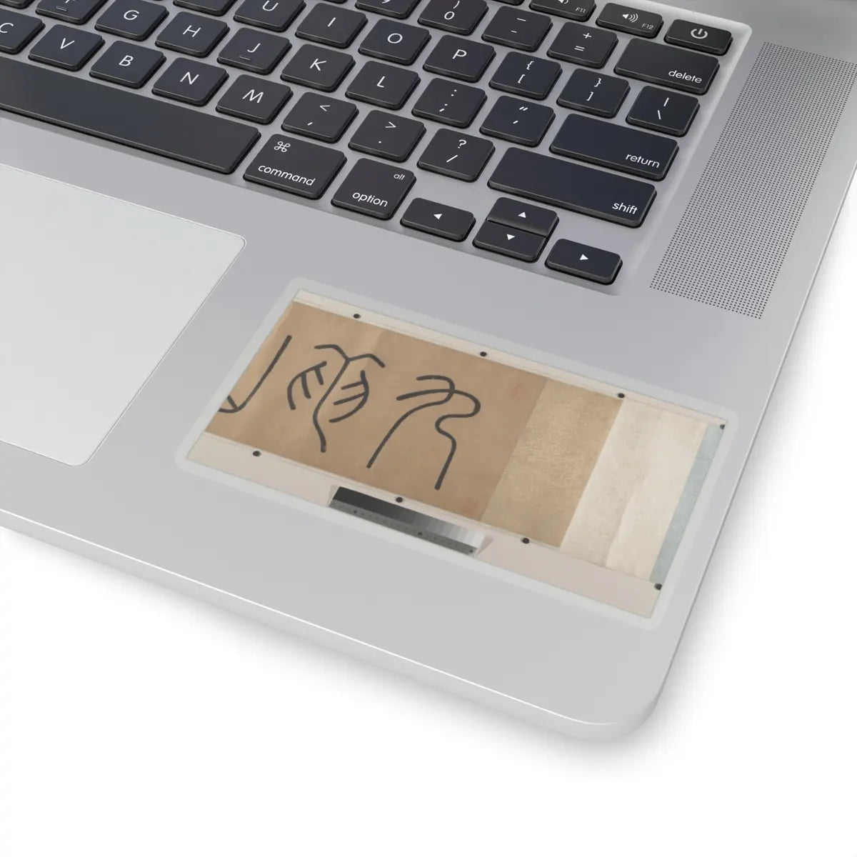 Unidentified artist - River Landscape with Thirteen Inscriptions - unknown v4 - STICKER Vinyl Kiss-Cut Decal