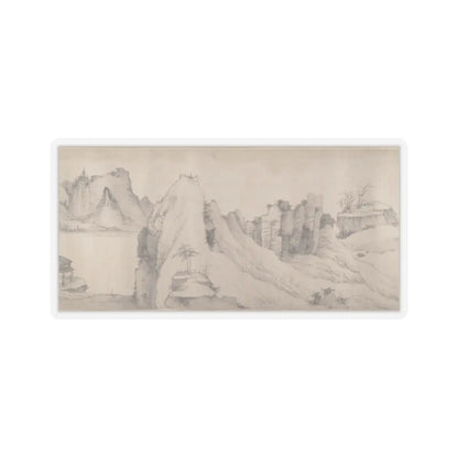 Unidentified artist - River Scene in Winter - dated 1661 v1 - STICKER Vinyl Kiss-Cut Decal