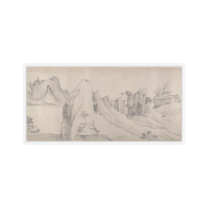 Unidentified artist - River Scene in Winter - dated 1661 v10 - STICKER Vinyl Kiss-Cut Decal