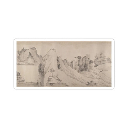 Unidentified artist - River Scene in Winter - dated 1661 v10 - STICKER Vinyl Kiss-Cut Decal